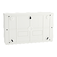Щит пластиковий Easy9 EU, навісний, 1 ряд 18 модулів, білі двері