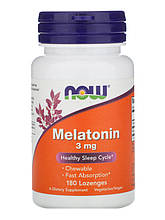 Мелатонін NOW Foods Melatonin 3 мг 180 жув таб LOZ США