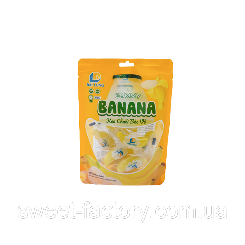 Желейні цукерки Dai Long Gummy Banana Peelable 1s, фото 1