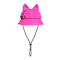 Панама з вушками колір рожевий