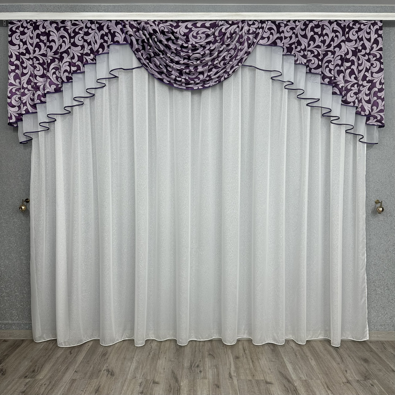 Ламбрекен №353 з блекаута фіолетовий