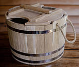 Запарник дубовий 25 л для віників, фото 4