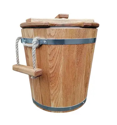 Запарник дубовиий 20 л. з нерж. вставкою., фото 1