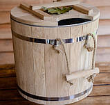 Запарник 25 л. з ясена з метал. вставкою, фото 3