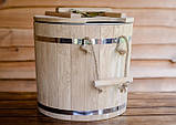 Запарник 25 л. з ясена з метал. вставкою, фото 2