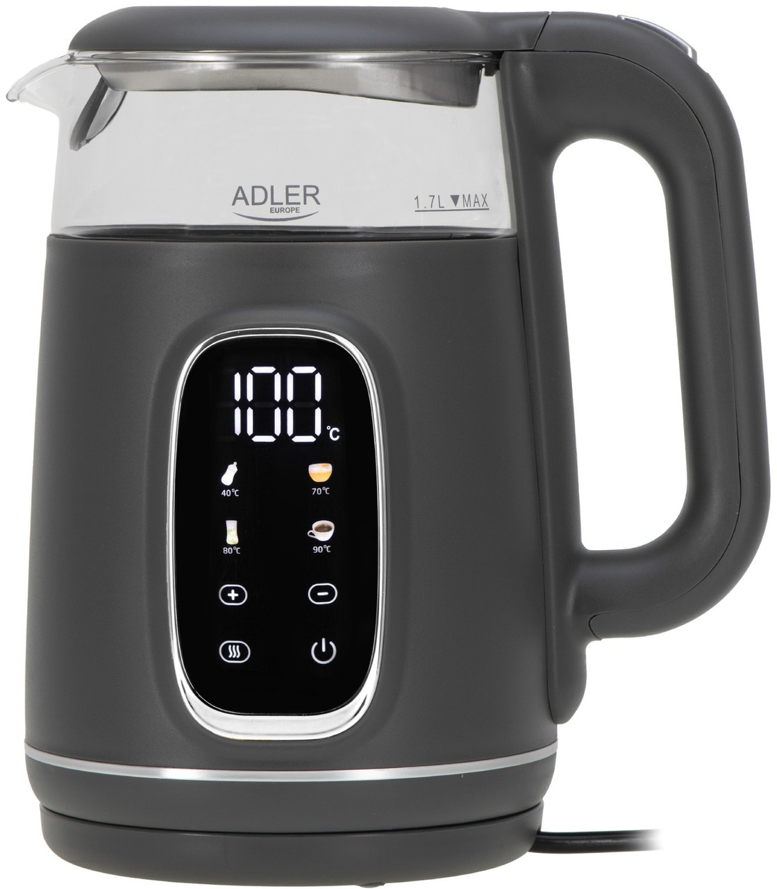 Електрочайник Adler AD 1305 Grey, фото 1