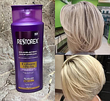 2х БІЛЬШЕ ОБ`ЄМУ: Restorex Set 3 in 1, Набір Ресторекс для об`єму волосся "Колаген та біотин" (шампунь, кондиціонер, спрей), фото 3