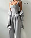 Костюм трійка елегантний 697 та, фото 8