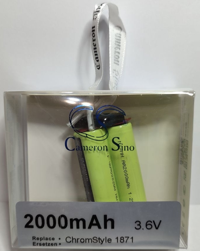 Акумулятор CameronSino CS-MCH187SL для тримера Moser Wella Academy Super Cordless NiMh 3.6V 2000mAh, фото 1