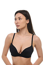 Трендовий бюстгалтер без кісточок Luna San L1527Aз тонкого формованого поролону чорний