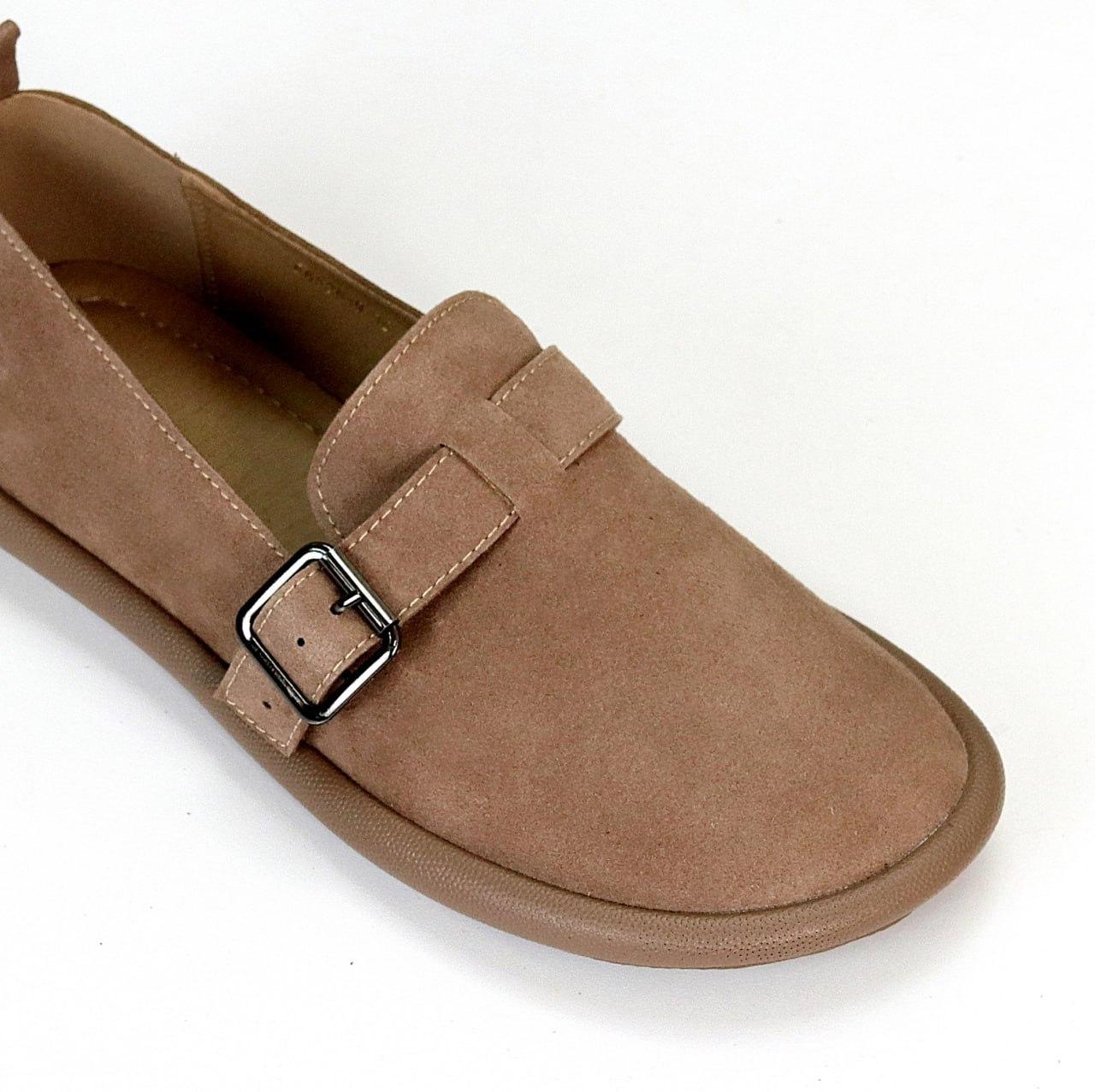 Жіночі лофери мокасини замшеві анатомічні моко натуральна замша