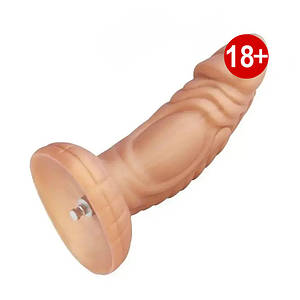 Силіконове дилдо Hismith Slightly Curved Silicone Dildo Monster Series