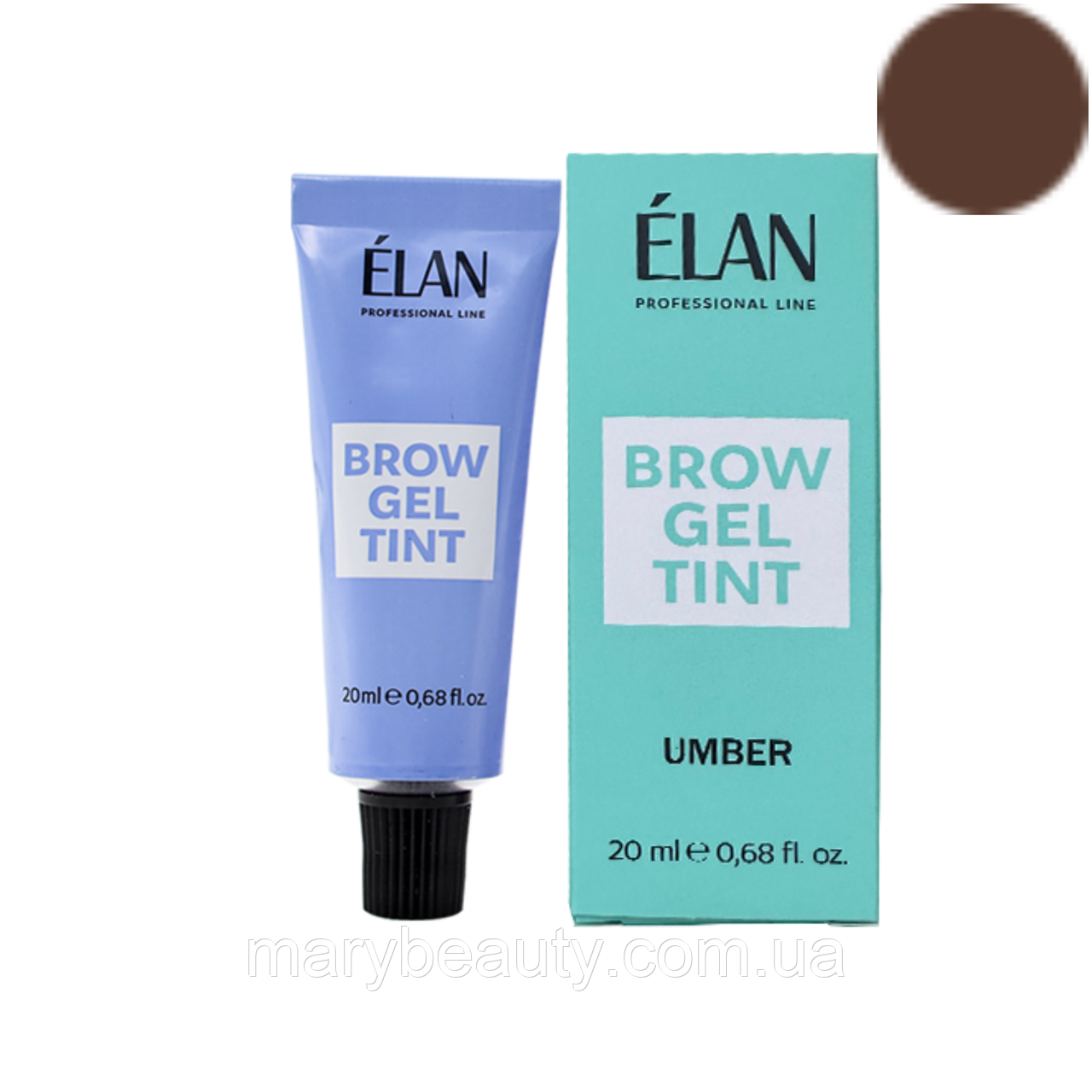 Гель-фарба для брів | Umber | Brow Gel Tint ELAN | 20 мл, фото 1
