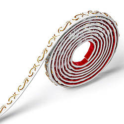 Молдинг 4950х20х7 мм Білий із золотом SW-00002678