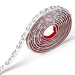 Молдинг 4950х20х7 мм Білий зі сріблом SW-00002679