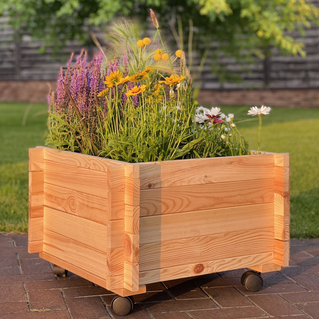 Дерев'яний ящик / вазон / високий город, фото 1