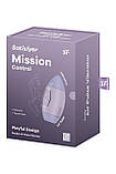 Вібратор Satisfyer Mission Control з вакуумною стимуляцією клітора, фіолетовий, фото 6