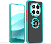 Защитный чехол MatteLuxe Xiaomi Redmi Note 14 Pro 5G (с кольцом) Light Blue