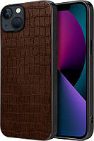 Чохол під шкіру крокодила AIORIA iPhone 13 Coffee