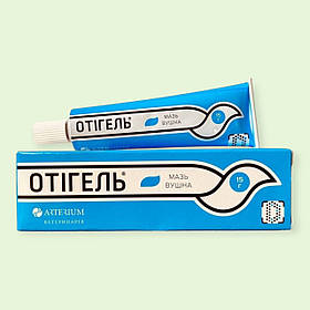 Мазь вушна для собак і кішок Отігель 15 г Артериум для лікування отитів у собак і котів