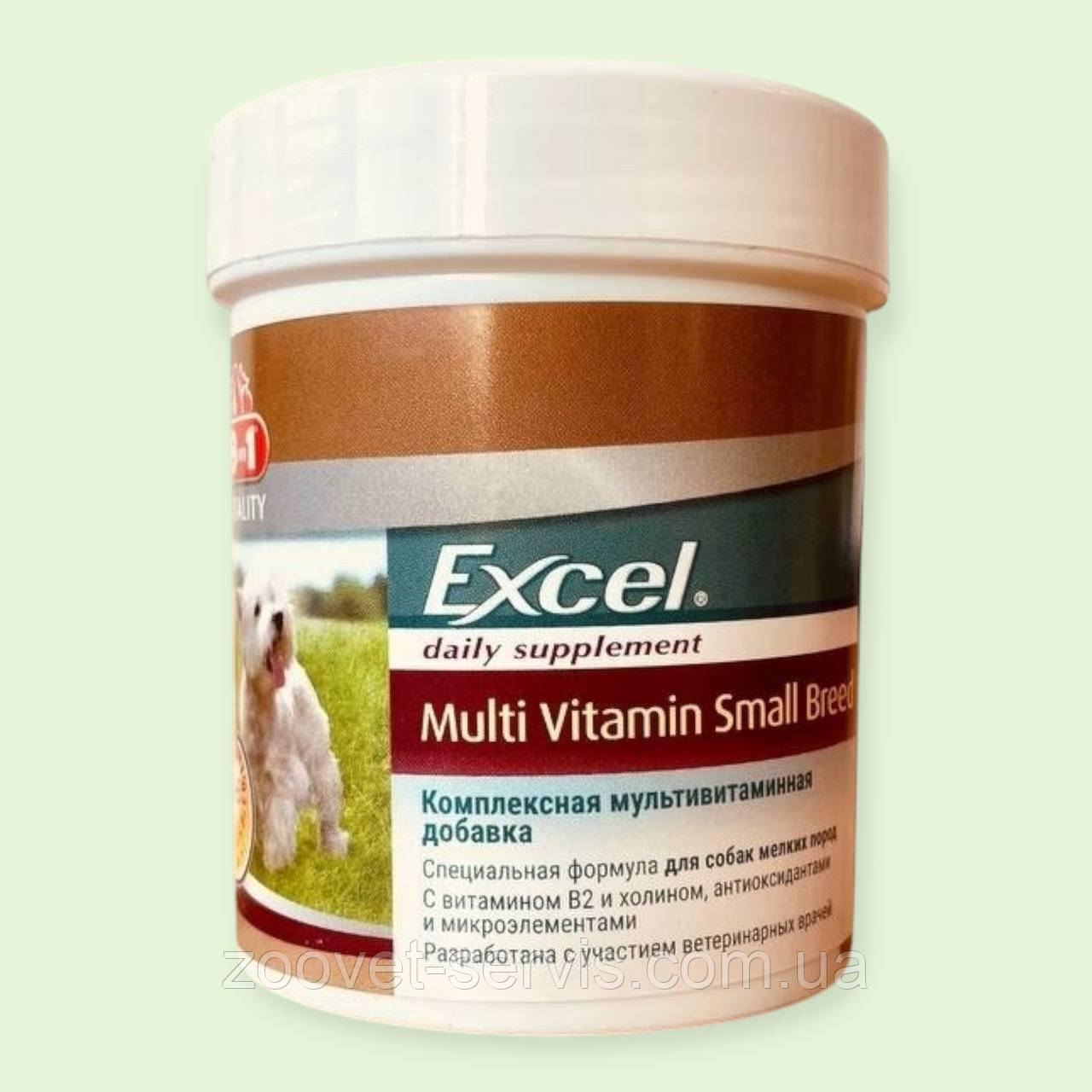 Комплексні вітаміни для собак дрібних порід Excel Multi Vitamin Small Breed 8in1 70 таблеток, фото 1