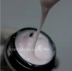 Гель желе SAGA professional Гель для нарощування Jelly Gel STIFF Milk Rose №3 (молочная роза), 13 мл