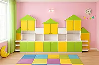 Дитяча стінка для іграшок "Село" DS-879