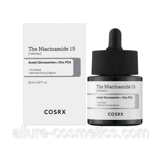 Сироватка з ніацинамідом 15% COSRX The Niacinamide 15 Serum 20mL, фото 1