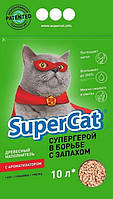 Super Cat Древесный наполнитель с ароматизатором, 3 кг