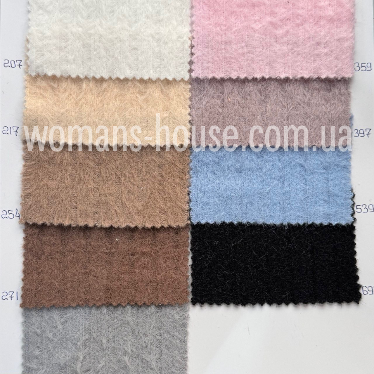 Трикотаж Ангора рубчик ворсистий 160 см 220 г/м2 стрейч Рулон від 40 м, фото 1