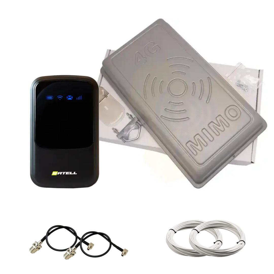 4G антений комплект WIFI роутер Satell F3000 + 4G антена RnetT MIMO 2Х17 Дб 900-2700 мГц