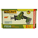 Акумуляторна шабельна пила Procraft PSS30 (Акумулятор 20 В, 4 А/год і зарядний пристрій), фото 4