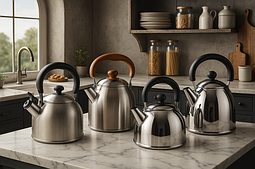 Чайники металеві емальовані