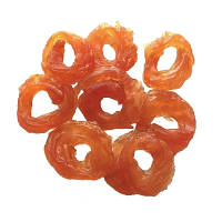 Популярний! Ласощі для собак Lucky Star М'які кільця в'яленого м'яса курки ≈4 см 85 г (4820111434169) - Краща