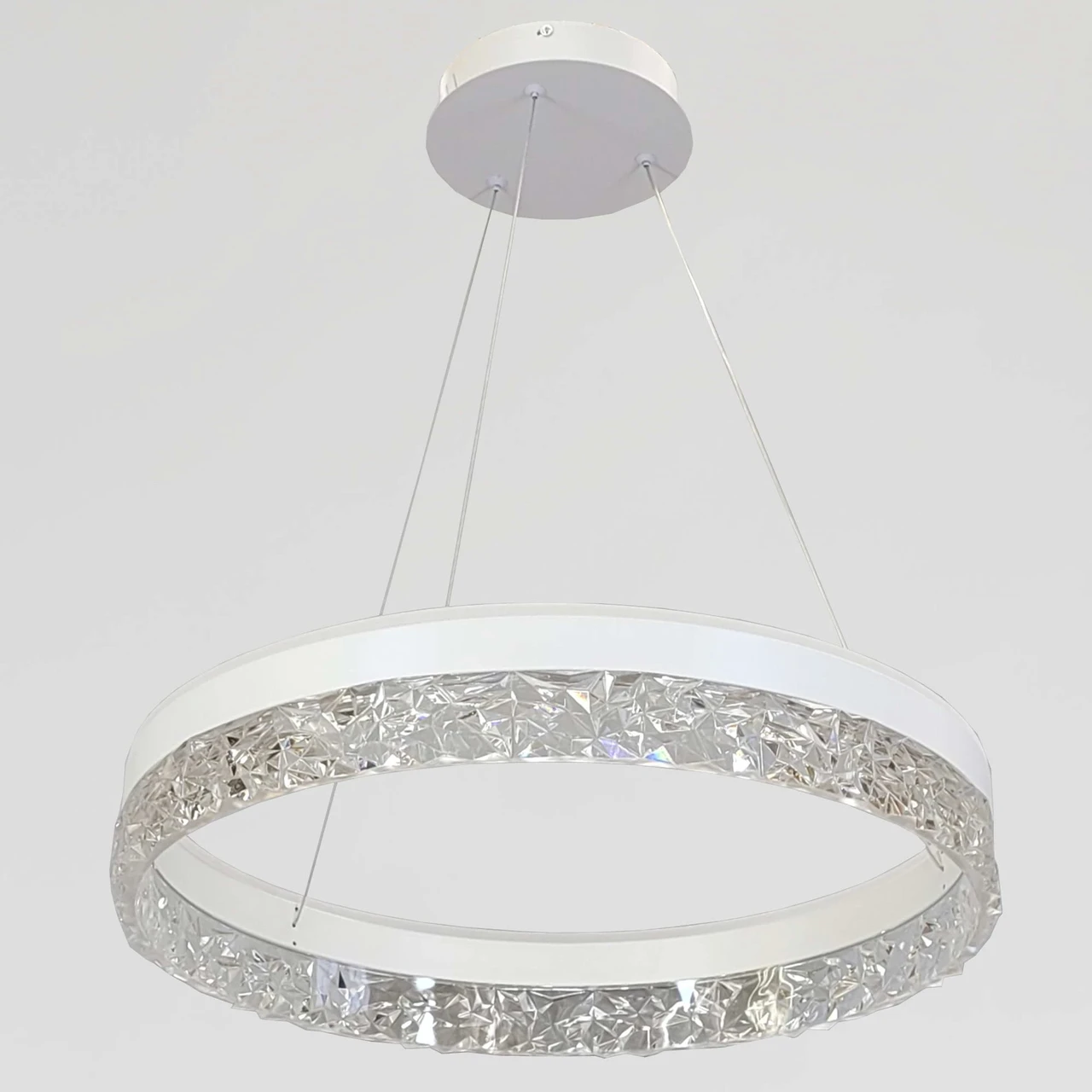 Біла підвісна світлодіодна люстра MD230327WH, фото 1