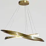 Підвісна люстра на два кільця YDH2200/80+60GD, фото 2