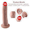 Фалоімітатор 10.2″ з вібрацією для секс-машин Hismith Silicone Dildo with Vibe, KlicLok, пульт ДК, фото 6