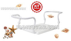 Сидіння для ванної регульоване PrimaNova KV03-01 Біле, сталевий каркас