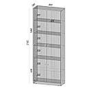 Шафа з полицями і тумбою знизу. Шир 80 см., фото 2