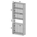 Шафа з полицями і тумбою знизу. Шир 80 см., фото 2