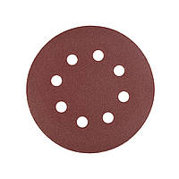 Шліфувальний круг Polax на липучці самозачіпній 125 мм, К240, з отворами (54-221)