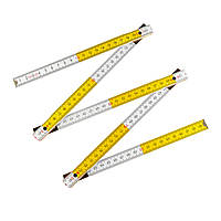 Лінійка дерев'яна складна Polax 1 м 24.5х9.2х8.2 см (38-071)