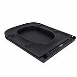 Qtap Сидіння для унітаза (Tern) 435x345x55 мм, Matt Black, з мікроліфтом, Slim Duroplast, Quick Release, фото 3