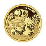 Золота інвестиційна монета Китайська Панда номіналом 50 юанів випущена у 2025 році., фото 4
