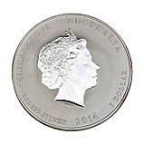 Срібна монета Австралія 1 долар 1 унція срібла Рік Коня 2014, фото 4