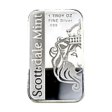 Срібний злиток Архангел Михайло вагою 1 унція (31,1 грама) вироблено в США, фото 6