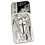 Срібний злиток Архангел Михайло вагою 1 унція (31,1 грама) вироблено в США, фото 8