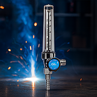 Ротаметр для аргон/CO₂ YQAr — регулювання витрати газу 0–25 л/хв, тиск 15 МПа, для зварювання MIG/MMA