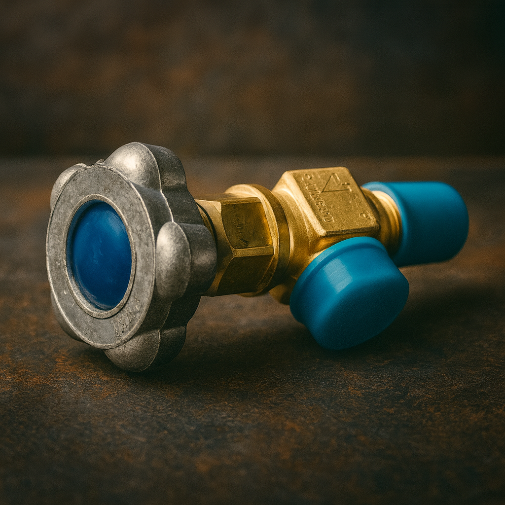 Вентиль балонний ВК-94-01 кисневий, для газу, азоту, вуглекислоти та стисненого повітря, латунь, фото 1