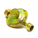 Редуктор з ручним регулюванням Mondial Type A для побутових пропанових балонів, вихід 20–60 мБар, фото 2